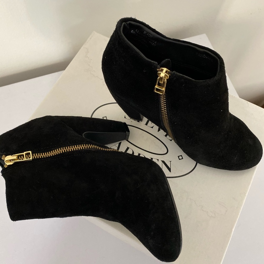 BLACK SUEDE BOOTIES